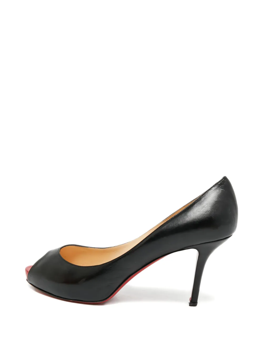 Christian Louboutin Pre-Owned Very Prive leather peep-toe pumps - Schwarz