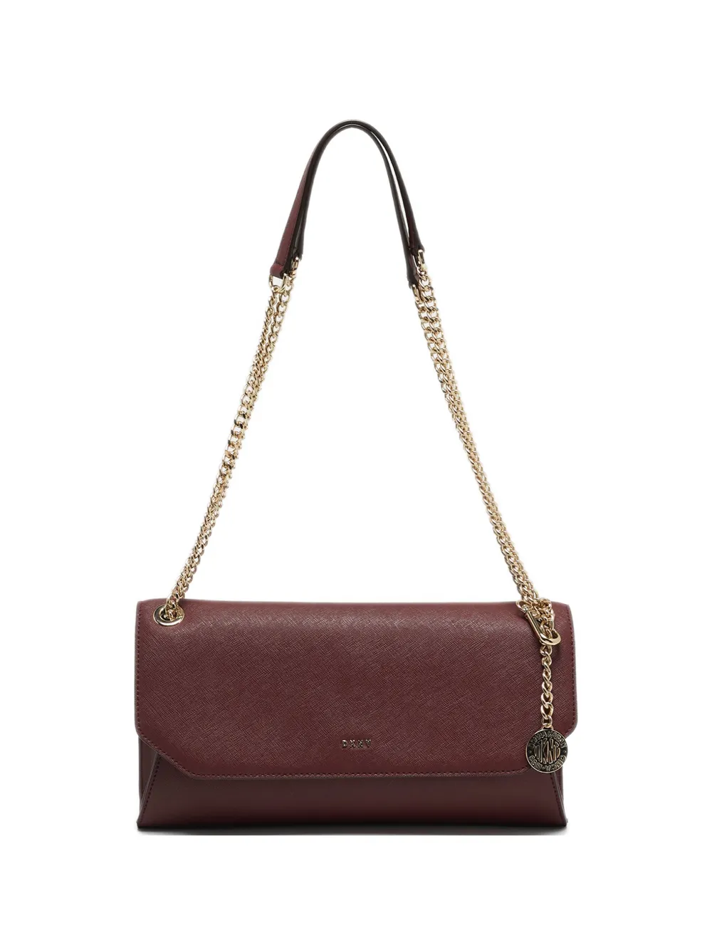 DKNY Vintage Bryant leather chain-strap shoulder bag - Rosso