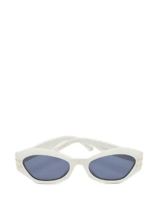 Christian Dior Pre-Owned キャットアイ サングラス | ホワイト