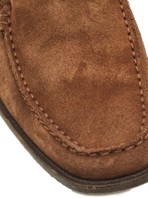 【美品】TOD'S スエード ローファー ダークブラウン 9 1/2 Tod's Vintage スエード ローファー | ブラウン | FARFETCH JP