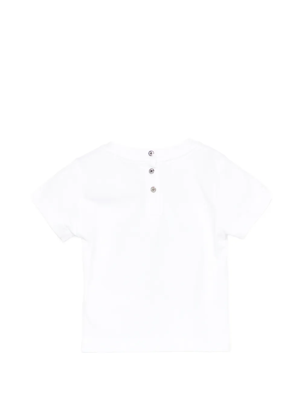 Roberto Cavalli Junior T-shirt met bloemenprint Wit
