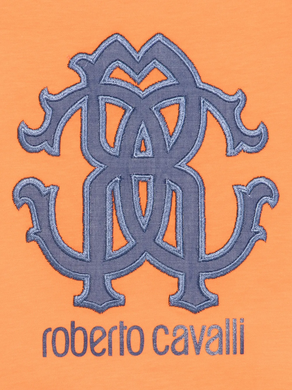 Roberto Cavalli Junior T-shirt met borduurwerk Oranje