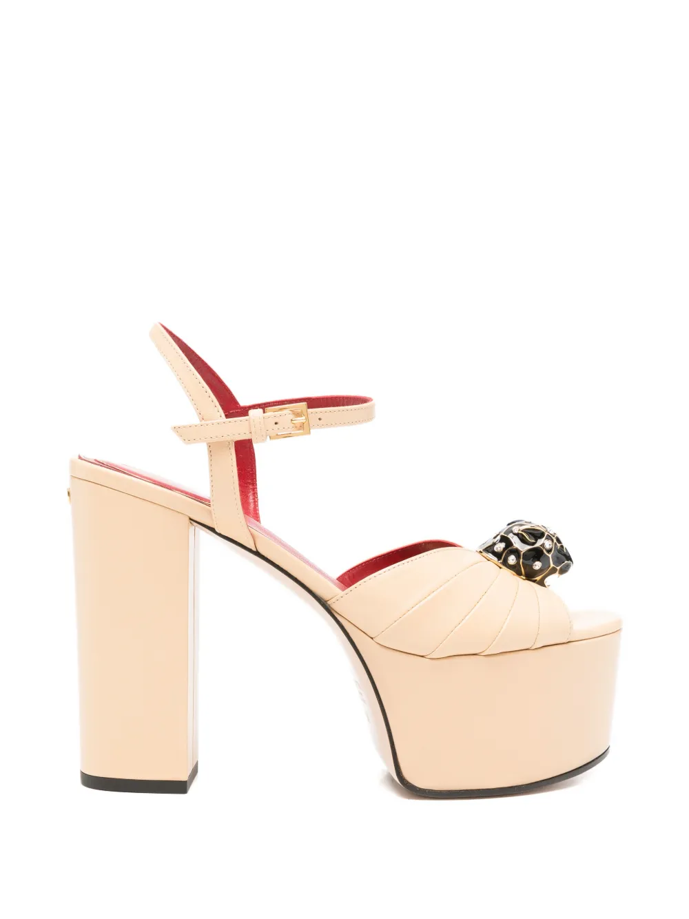 Valentino Garavani Verfraaide sandalen met plateauzool Beige