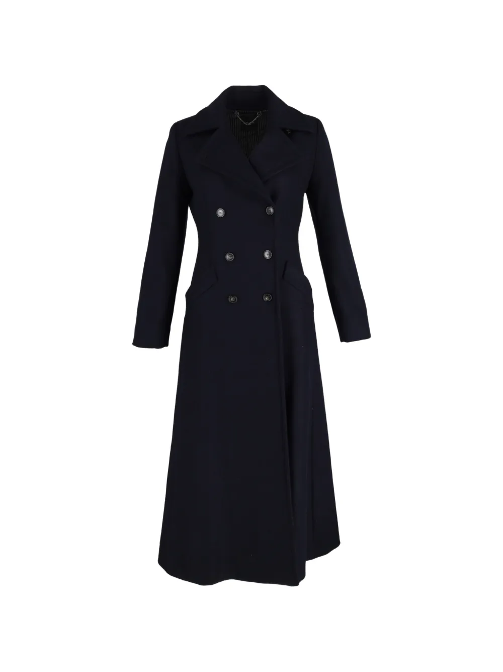 Max Mara double-breasted flare coat - Blu