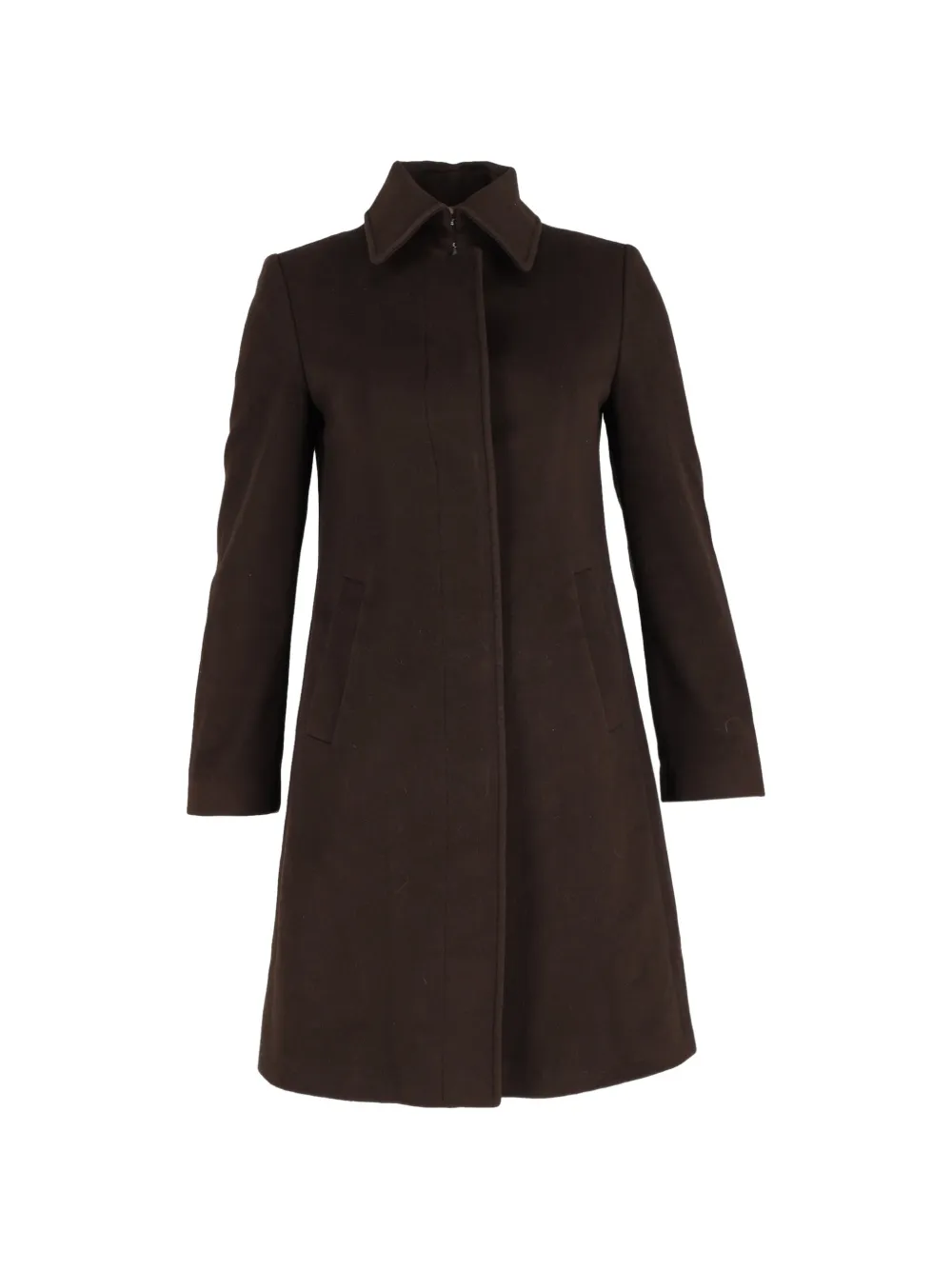 Burberry Pre-Owned collared suede coat - Marrone