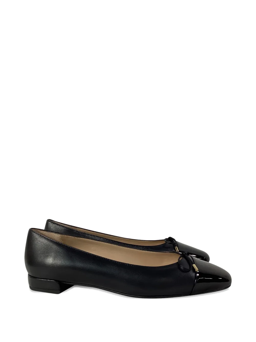 Stuart Weitzman bow-detail flat pumps - Nero