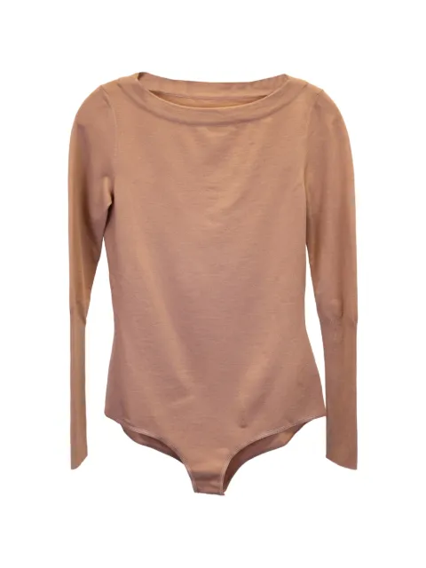 Alaïa Pre-Owned boat-neck bodysuit