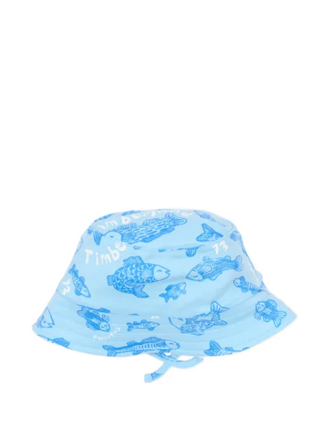 Timberland Kids fish-print sun hat