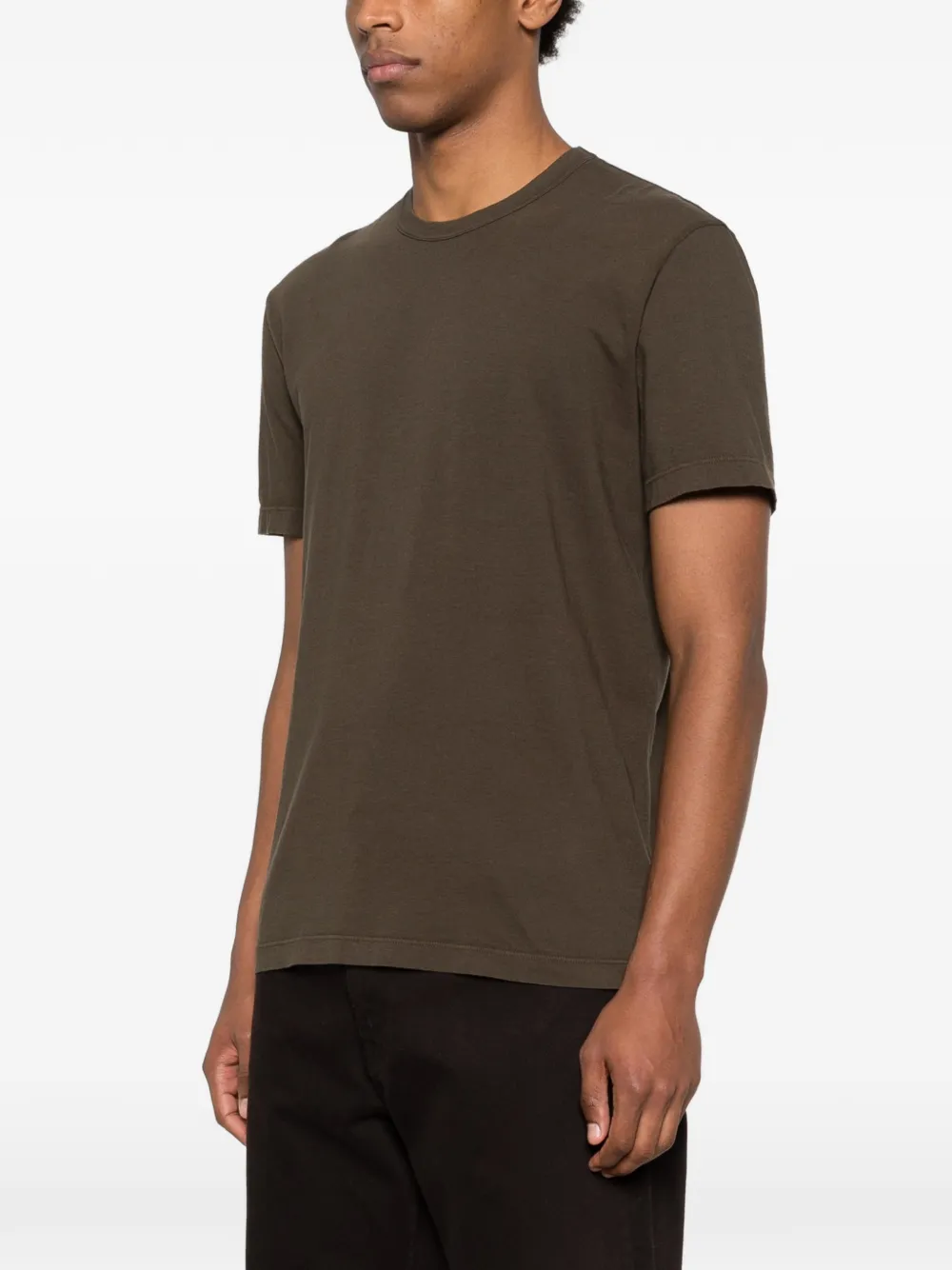 James Perse T-shirt met ronde hals Bruin