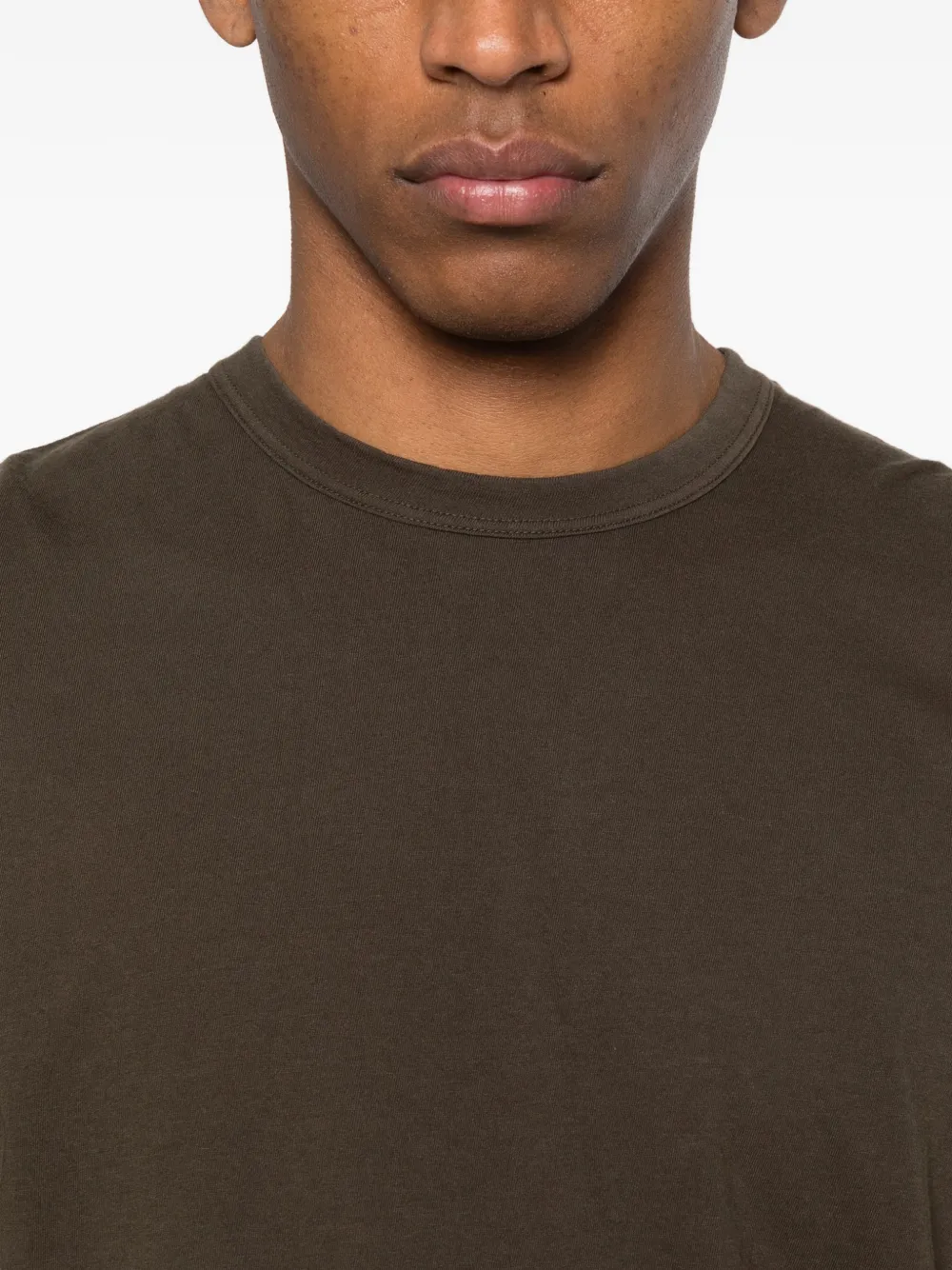James Perse T-shirt met ronde hals Bruin