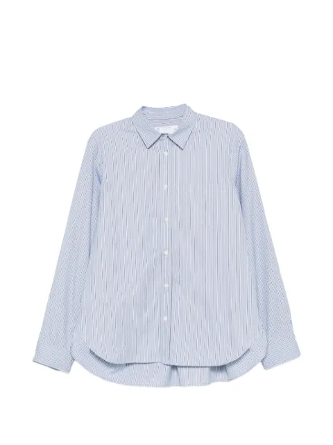 sacai striped layered shirt