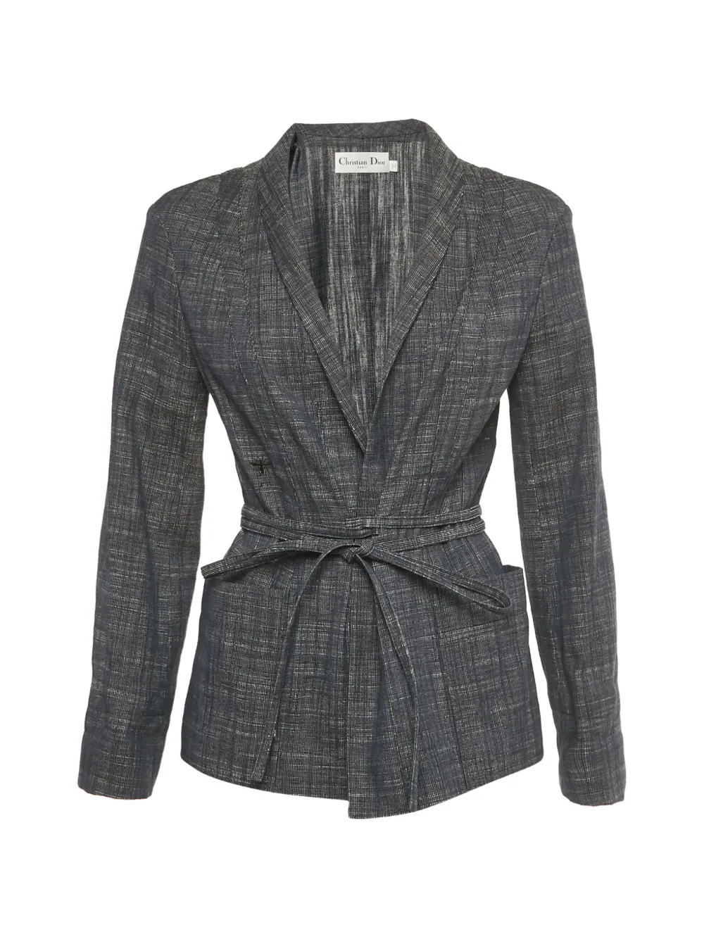 Pre-owned Dior Wrap Blazer In Blue