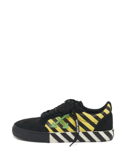 Off-White Pre-Owned suede striped sneakers