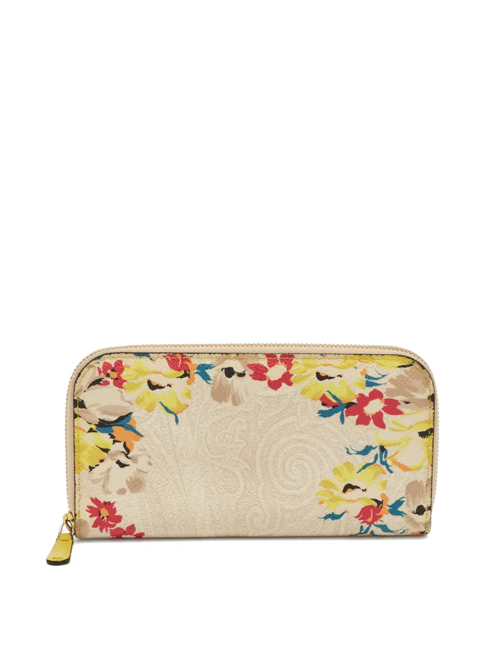 Etro Pre-Owned leather floral wallet - Toni neutri