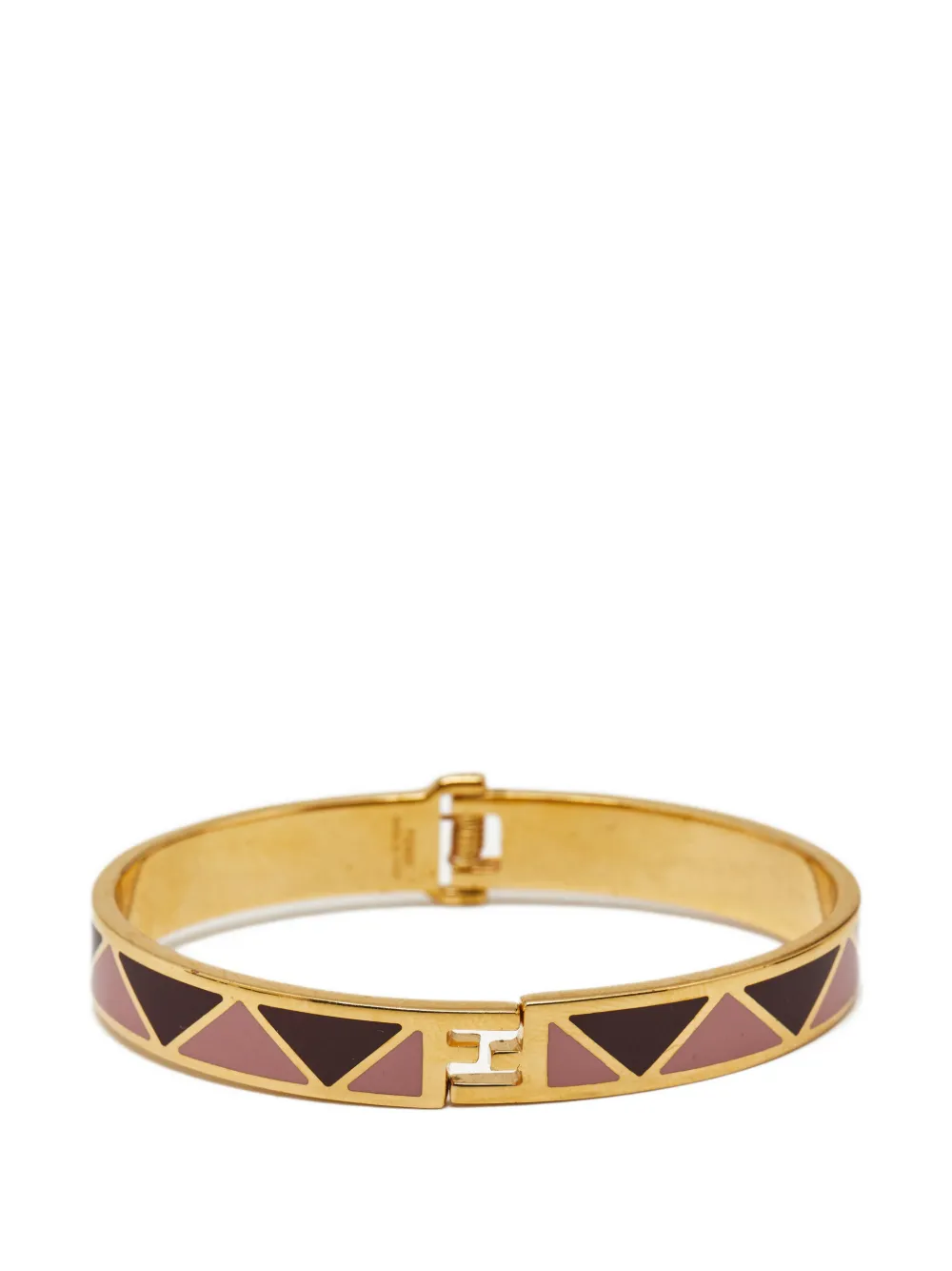Fendi Pre-Owned geometric-pattern bracelet - Oro
