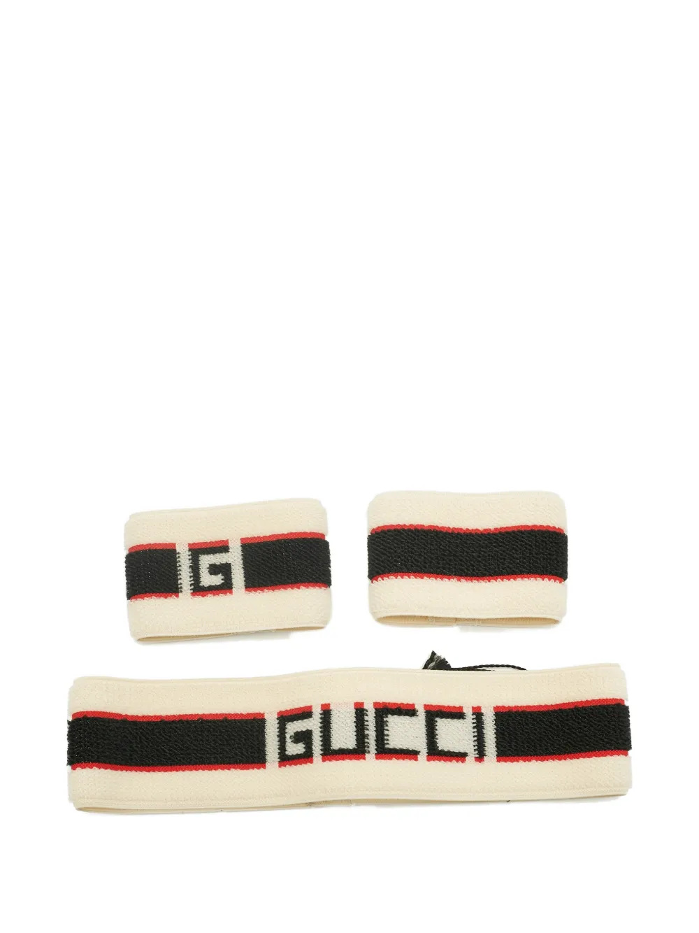 Gucci Pre-Owned logo headband and wristbands - Toni neutri