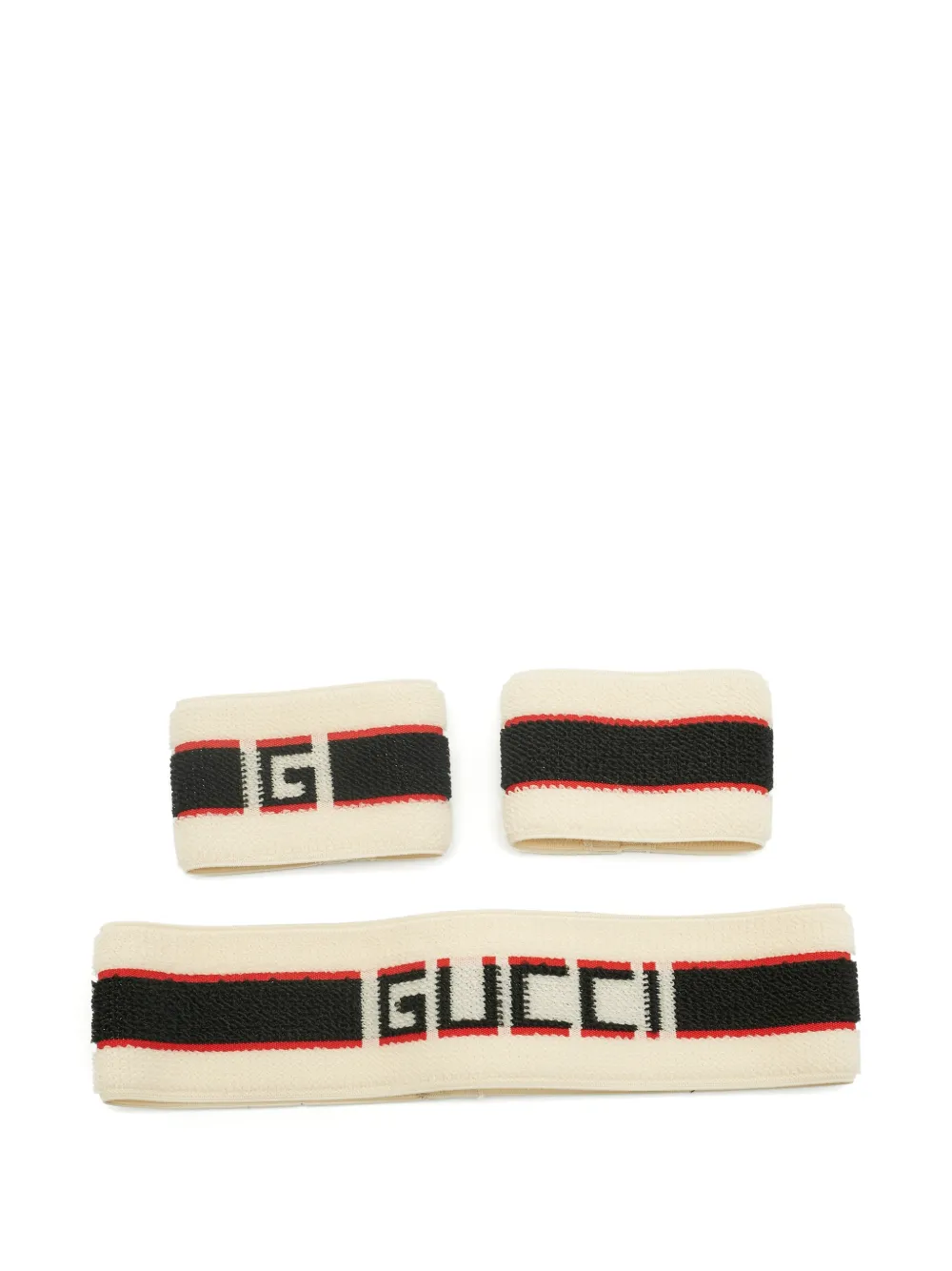 Gucci Pre-Owned logo headband and wristbands - Toni neutri