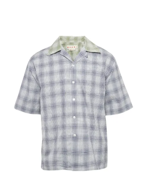 Marni Pre-Owned short-sleeved plaid shirt