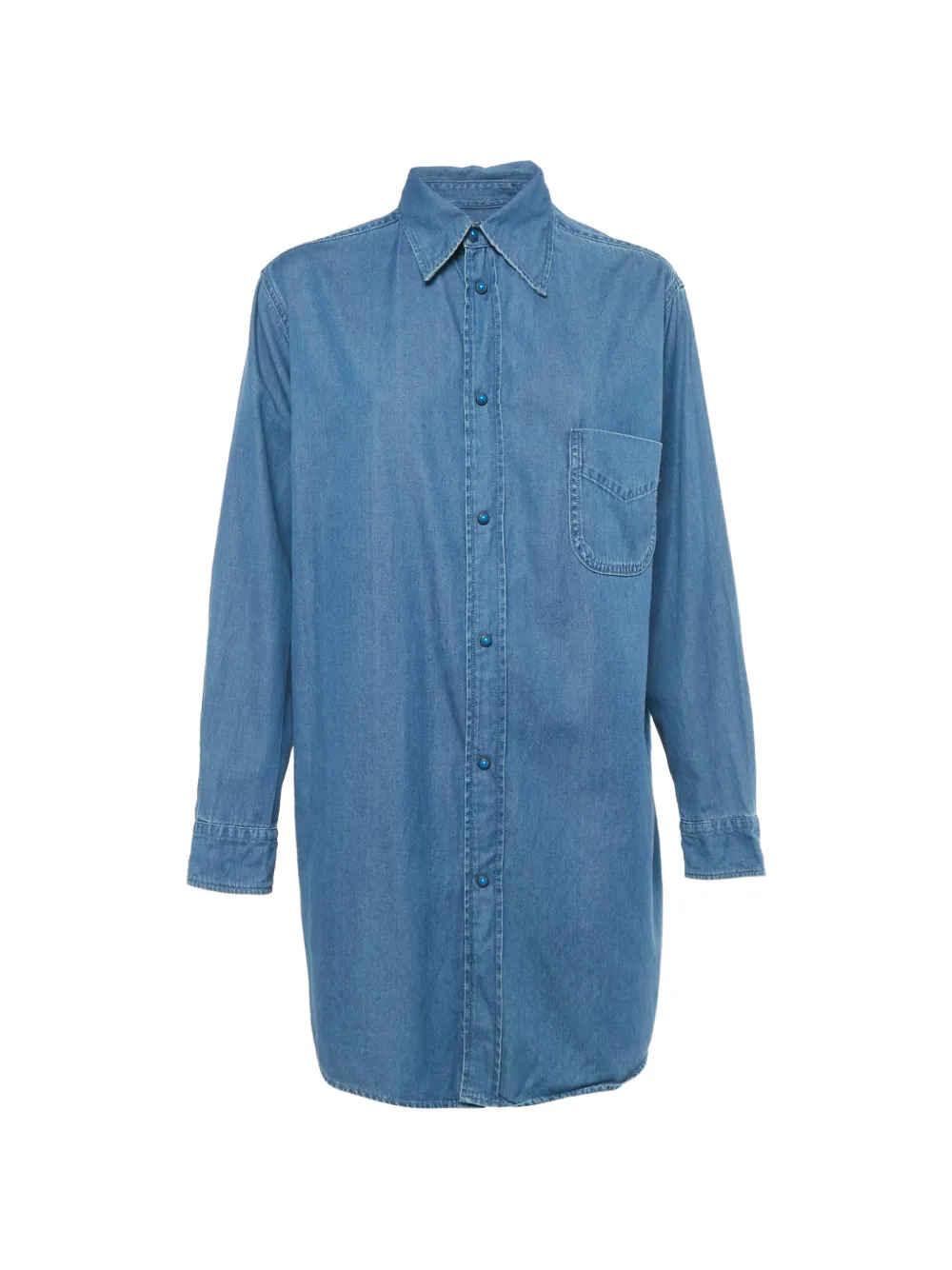 Etro Pre-Owned denim shirt - Blu