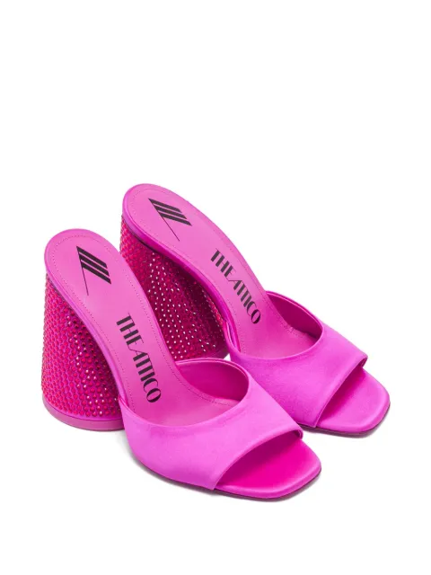 The Attico Sandalen aus Satin mit Kristallen