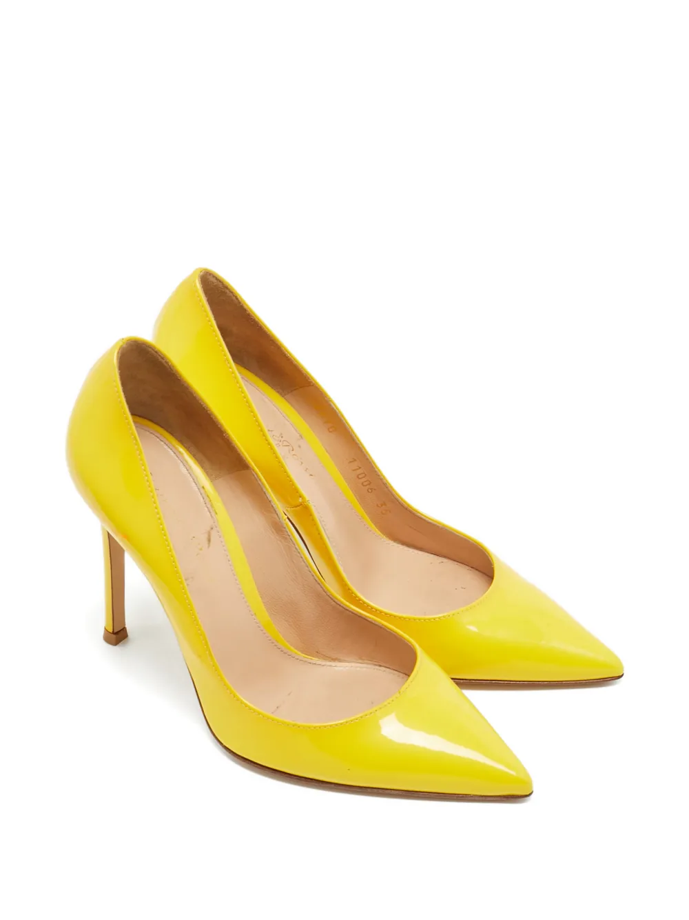 Gianvito Rossi leather pumps - Gelb