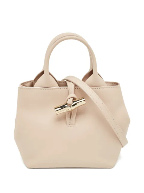 Longchamp extra small Le Roseau leather tote bag