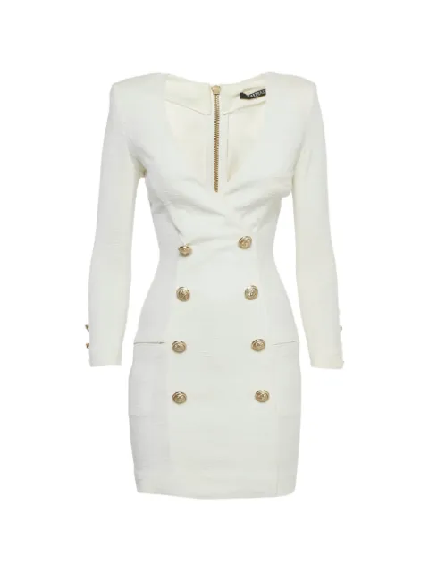 Balmain Pre-Owned cotton double-breasted dress