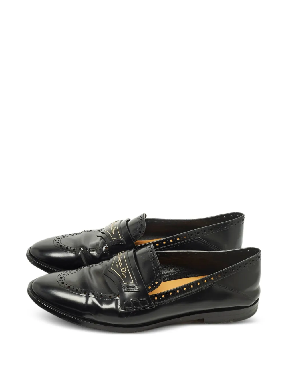 Christian Dior Pre-Owned leather loafers - Nero