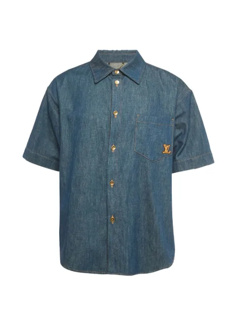 Louis Vuitton Pre-Owned camisa de mezclilla manga corta