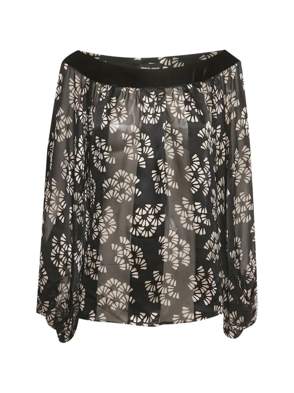 Armani Vintage printed blouse - Nero