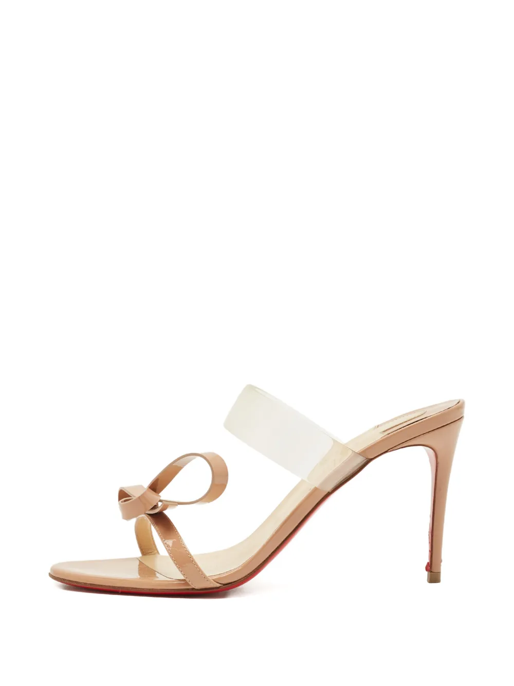 Christian Louboutin Pre-Owned bow leather sandals - Bianco