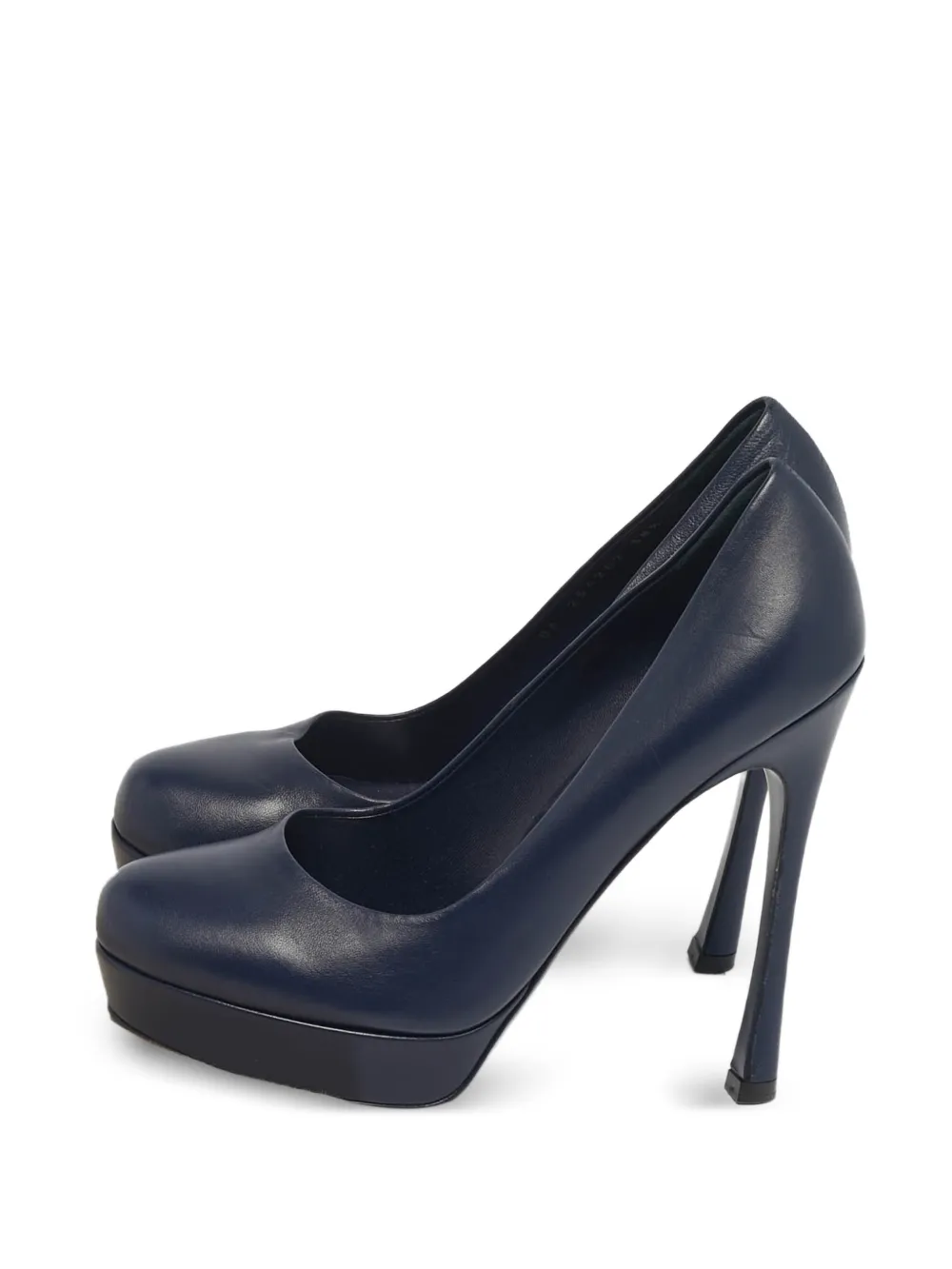 Saint Laurent Pre-Owned leather heeled pumps - Blau