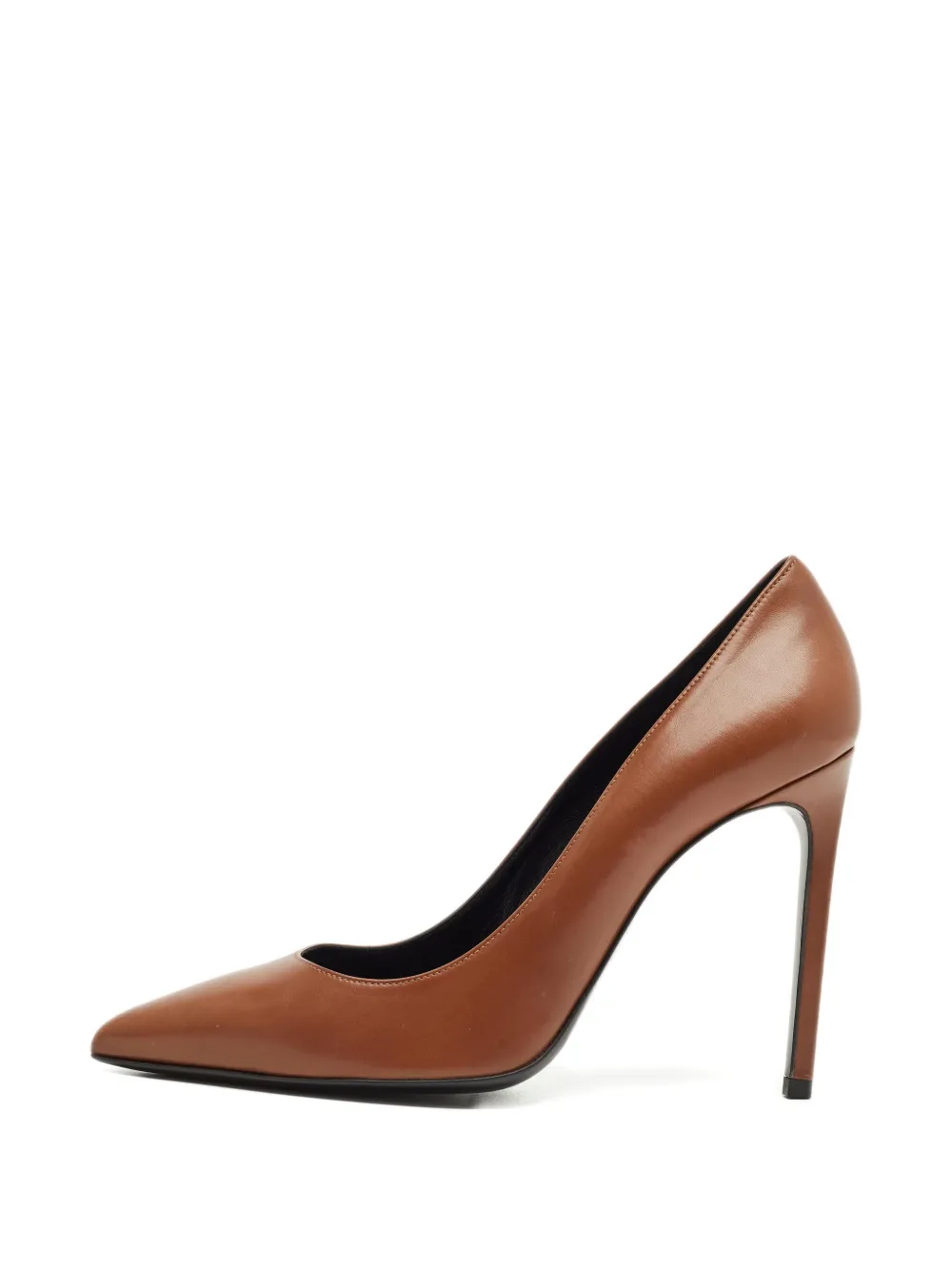 Saint Laurent Pre-Owned Anja pointed-toe pumps - Braun