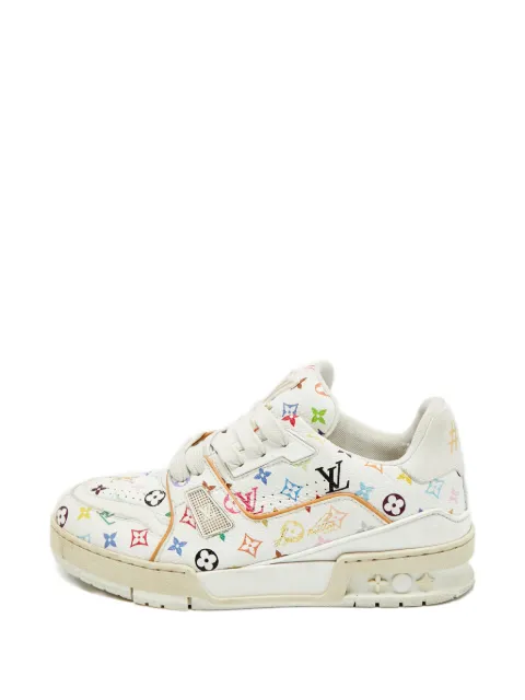Louis Vuitton Pre-Owned x Takashi Murakami leather sneakers