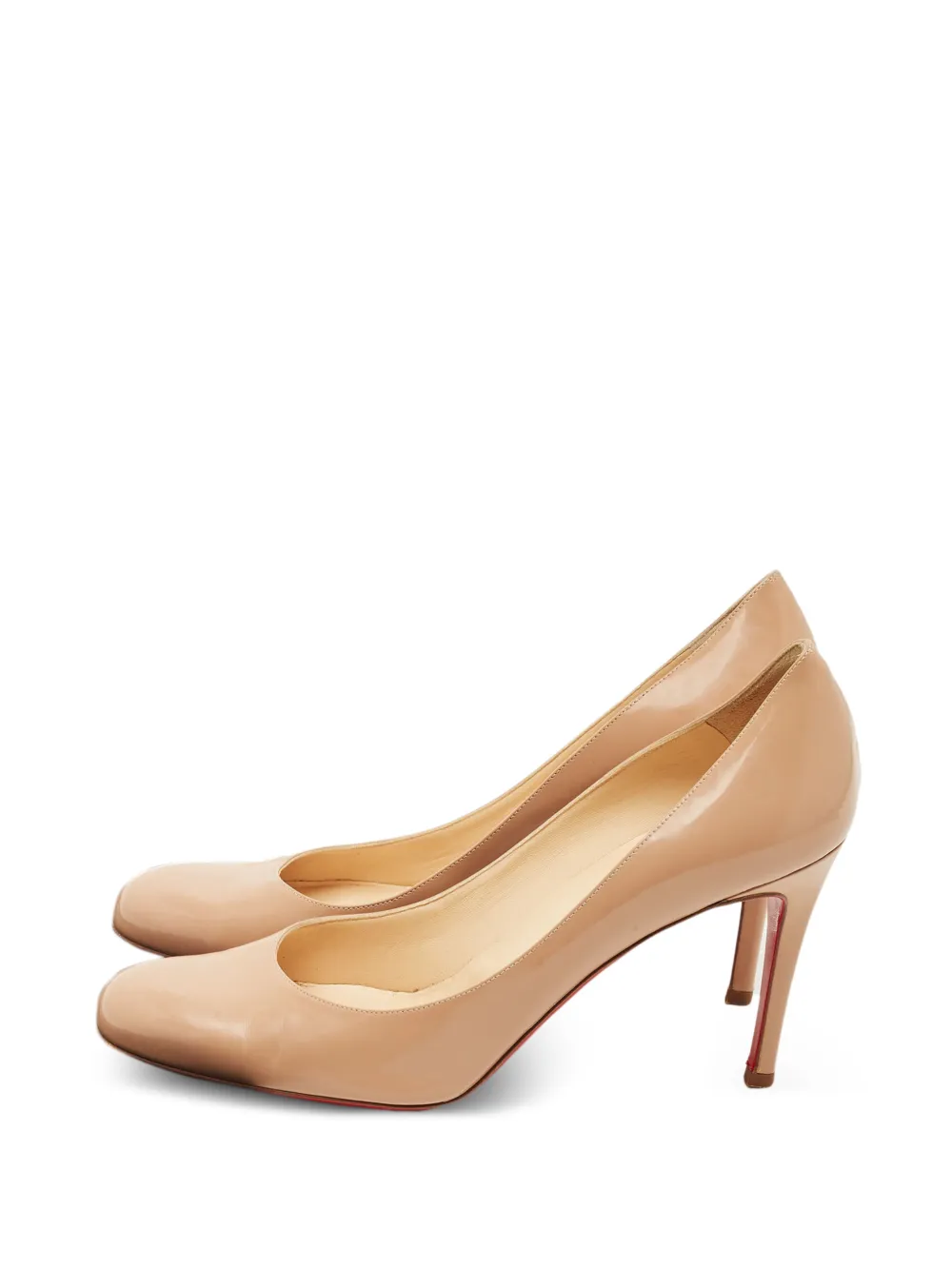 Christian Louboutin Pre-Owned leather point-toe pumps - Nude