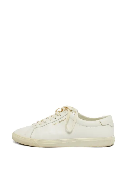 Saint Laurent Pre-Owned Andy calf leather sneakers