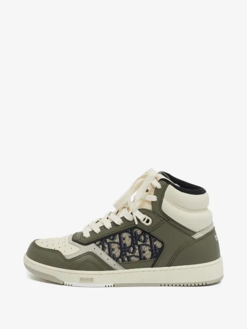 Christian Dior Pre-Owned Oblique lace-up sneakers