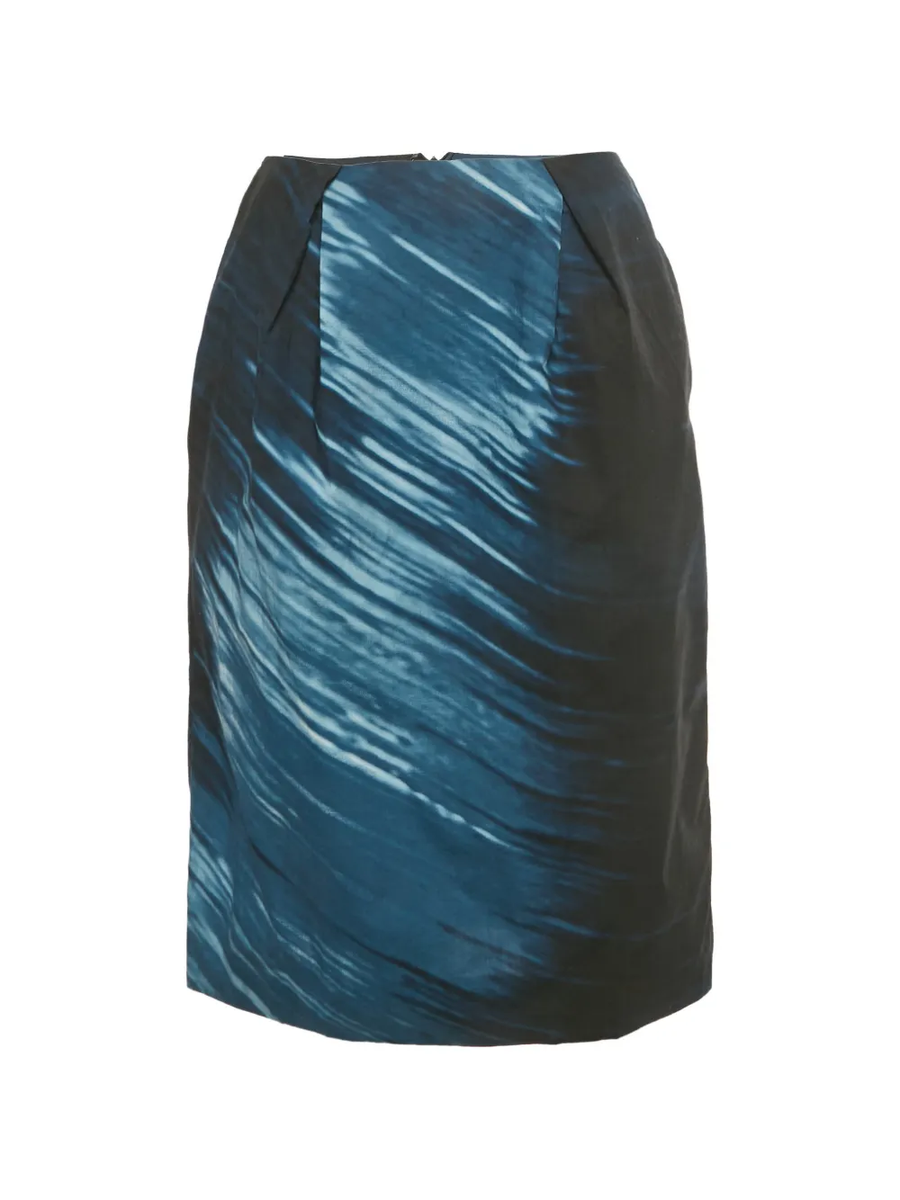 Marni Pre-Owned pencil artistic-print skirt - Blu