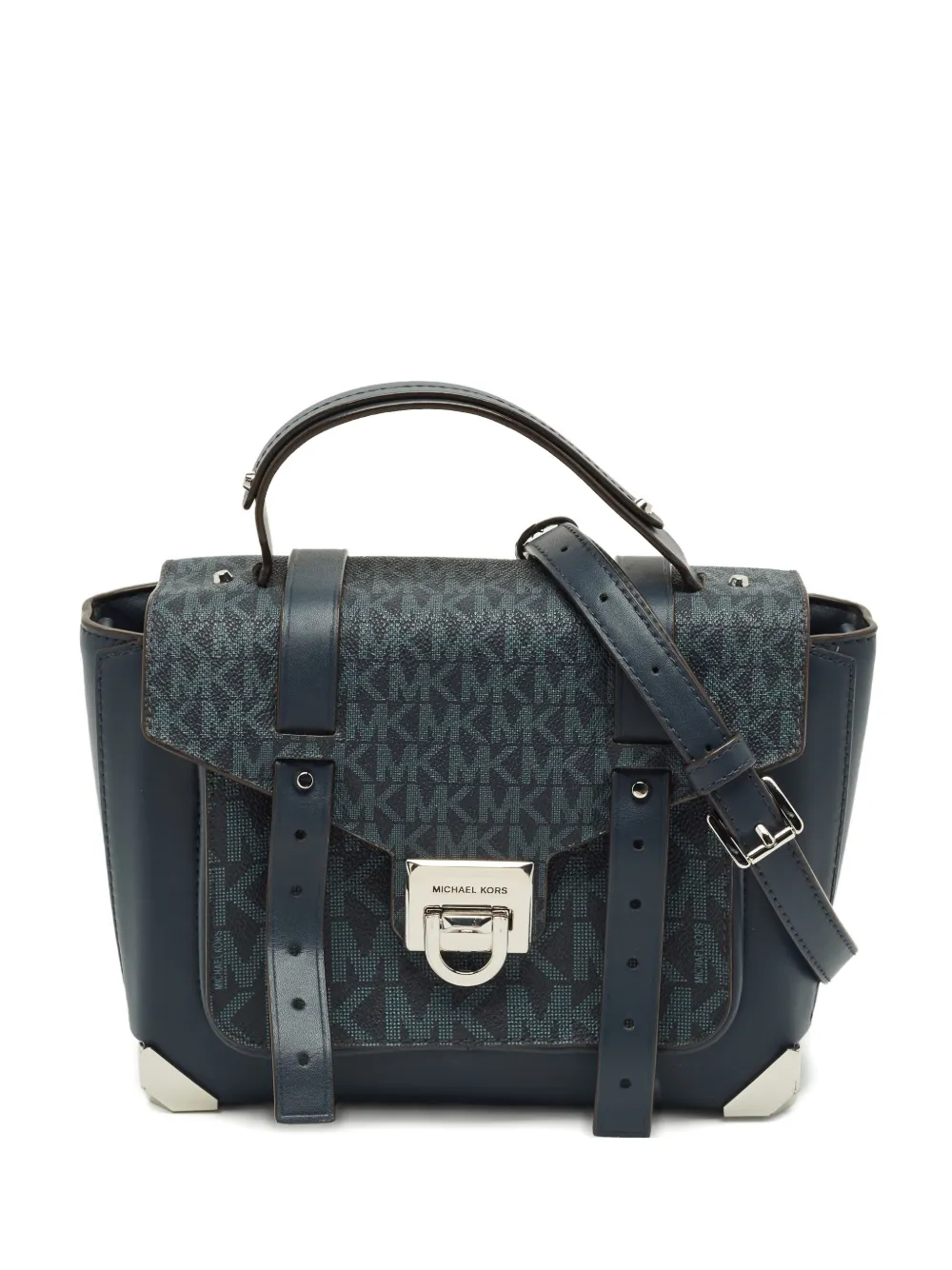 Michael Kors Vintage medium Manhattan canvas crossbody bag - Blu