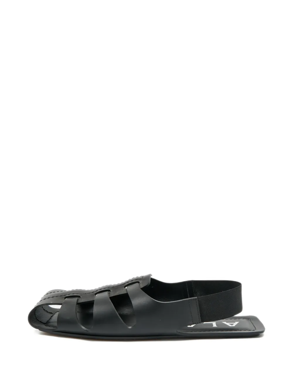 Alaïa Pre-Owned caged flat sandals - Nero