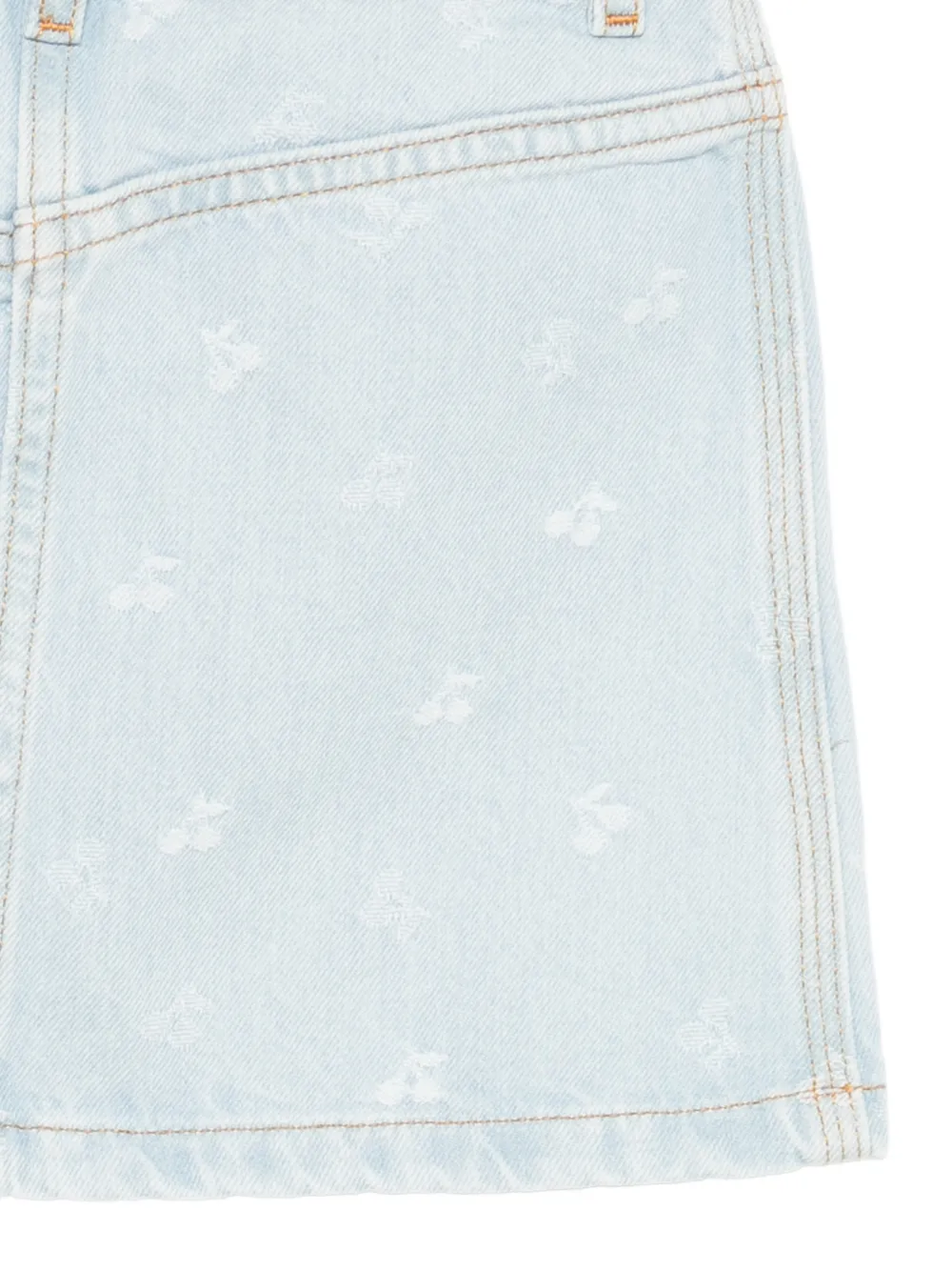 Bonpoint Rok met zak aan de voorkant Blauw