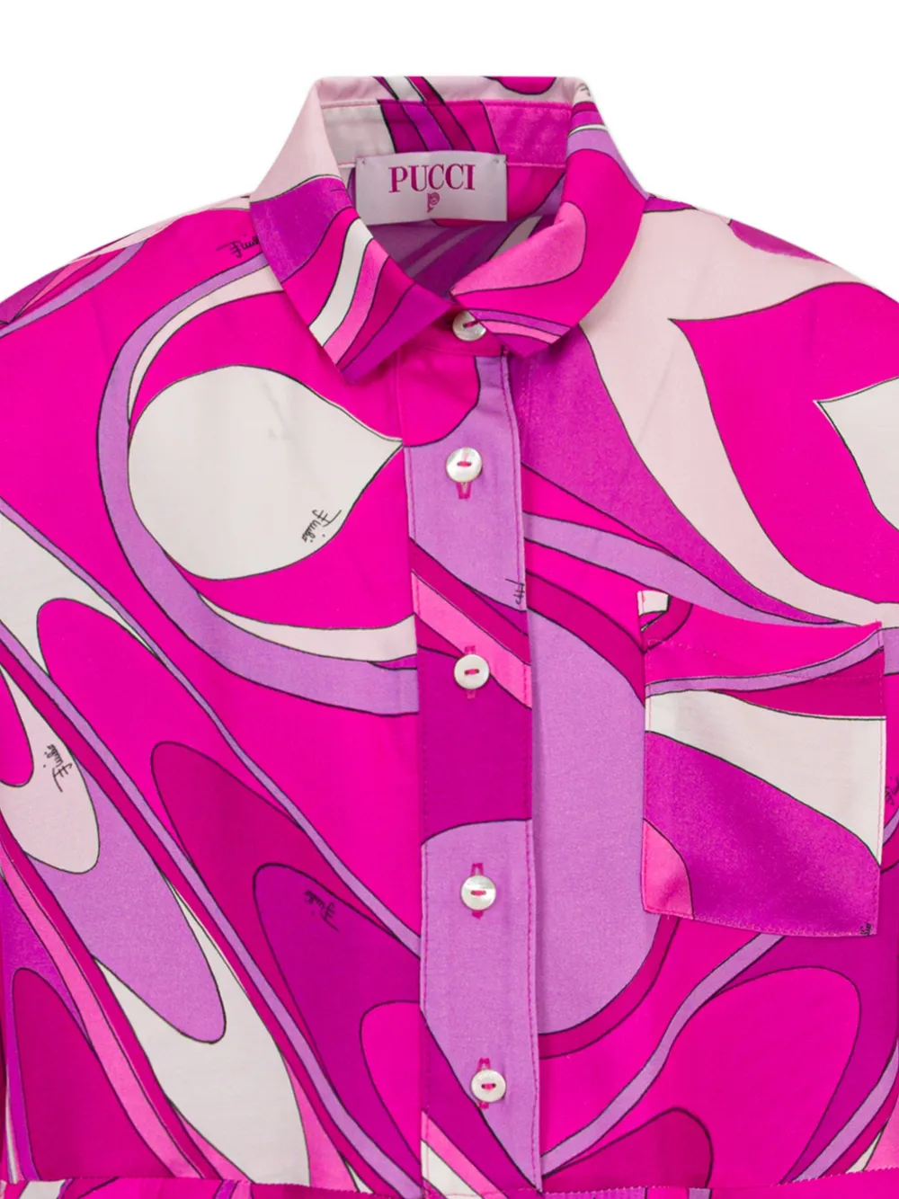 PUCCI Junior Mini-jurk met grafisch patroon Roze