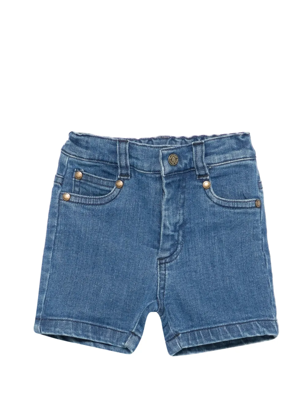 Roberto Cavalli Junior Shorts con cinque tasche - Blu