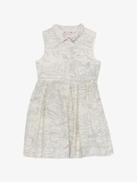 Bonpoint vestido estampado con cuello