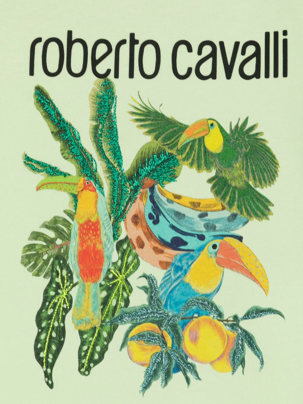  Roberto Cavalli Junior Crew-neck T-shirt - Green 