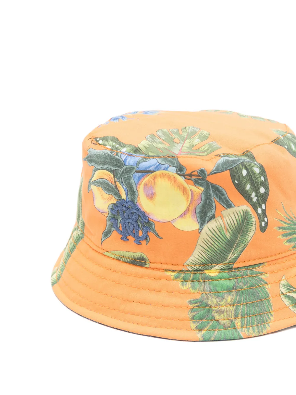 Roberto Cavalli Junior Vissershoed met bloemenprint Oranje