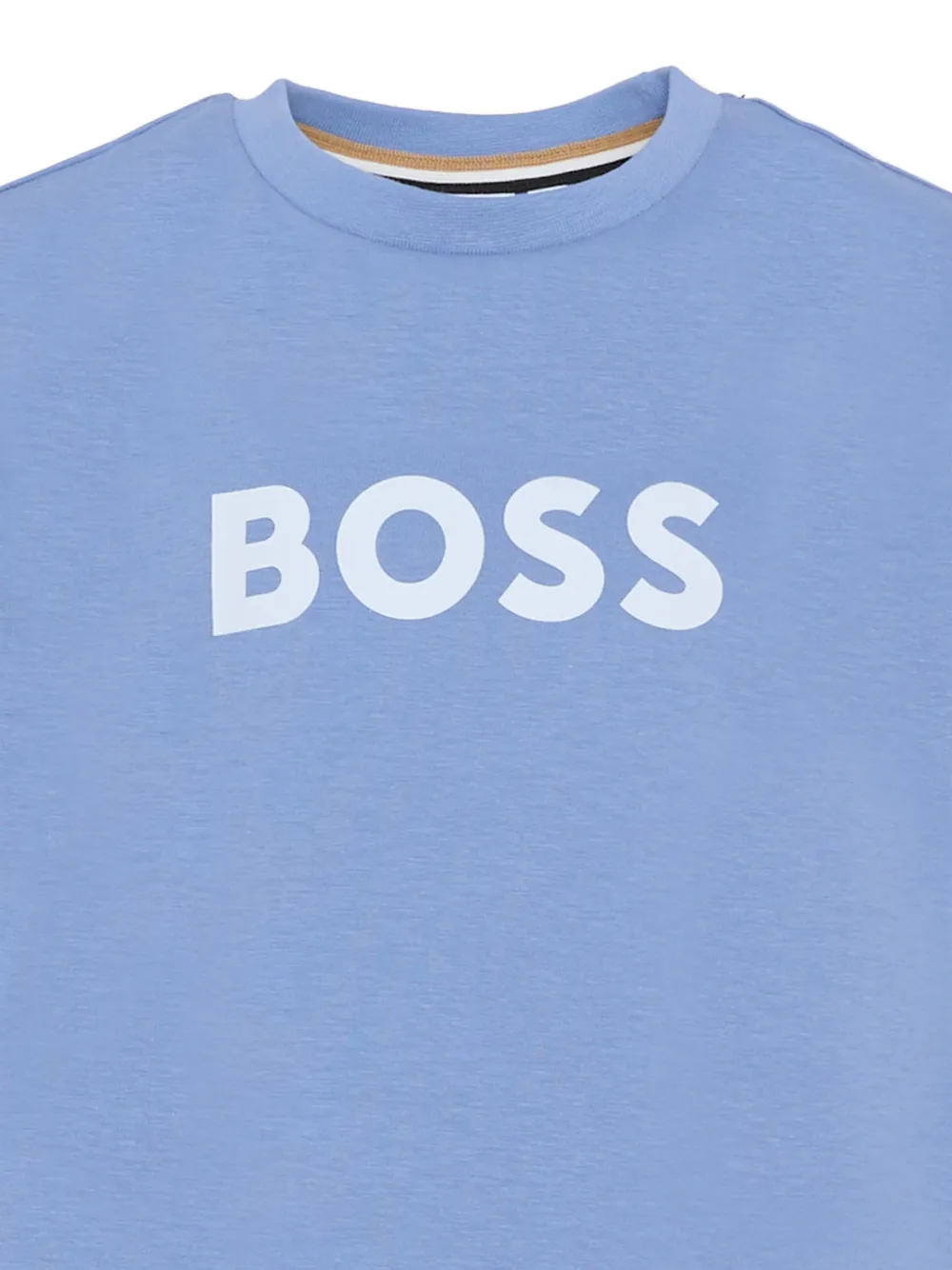 BOSS Kidswear T-shirt met logo Blauw