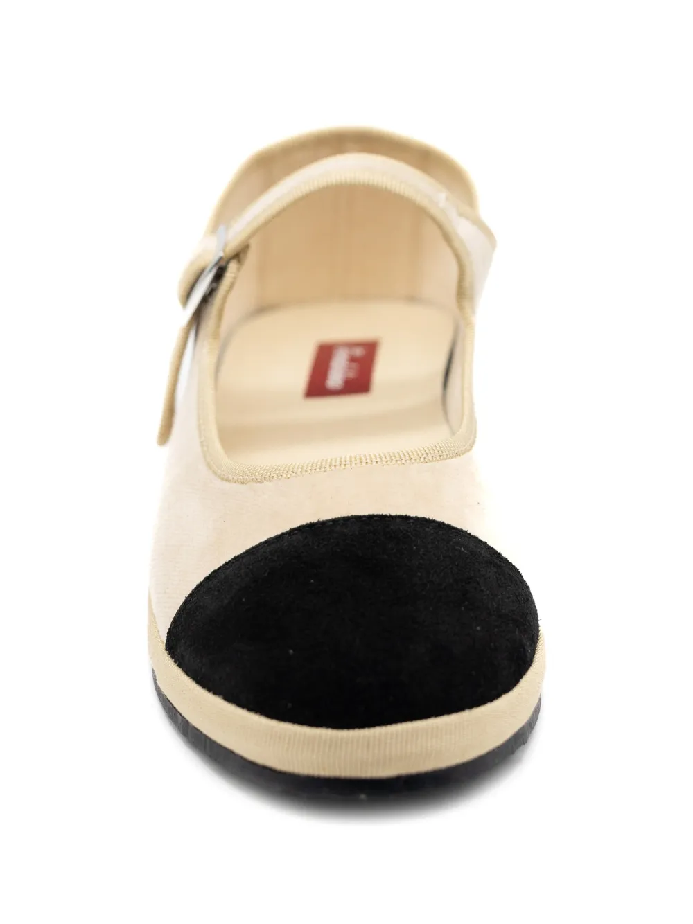 Gondolina Damier Mary Jane ballerina's Beige