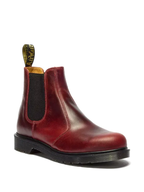 Dr. Martens レザー チェルシーブーツ | レッド | FARFETCH JP