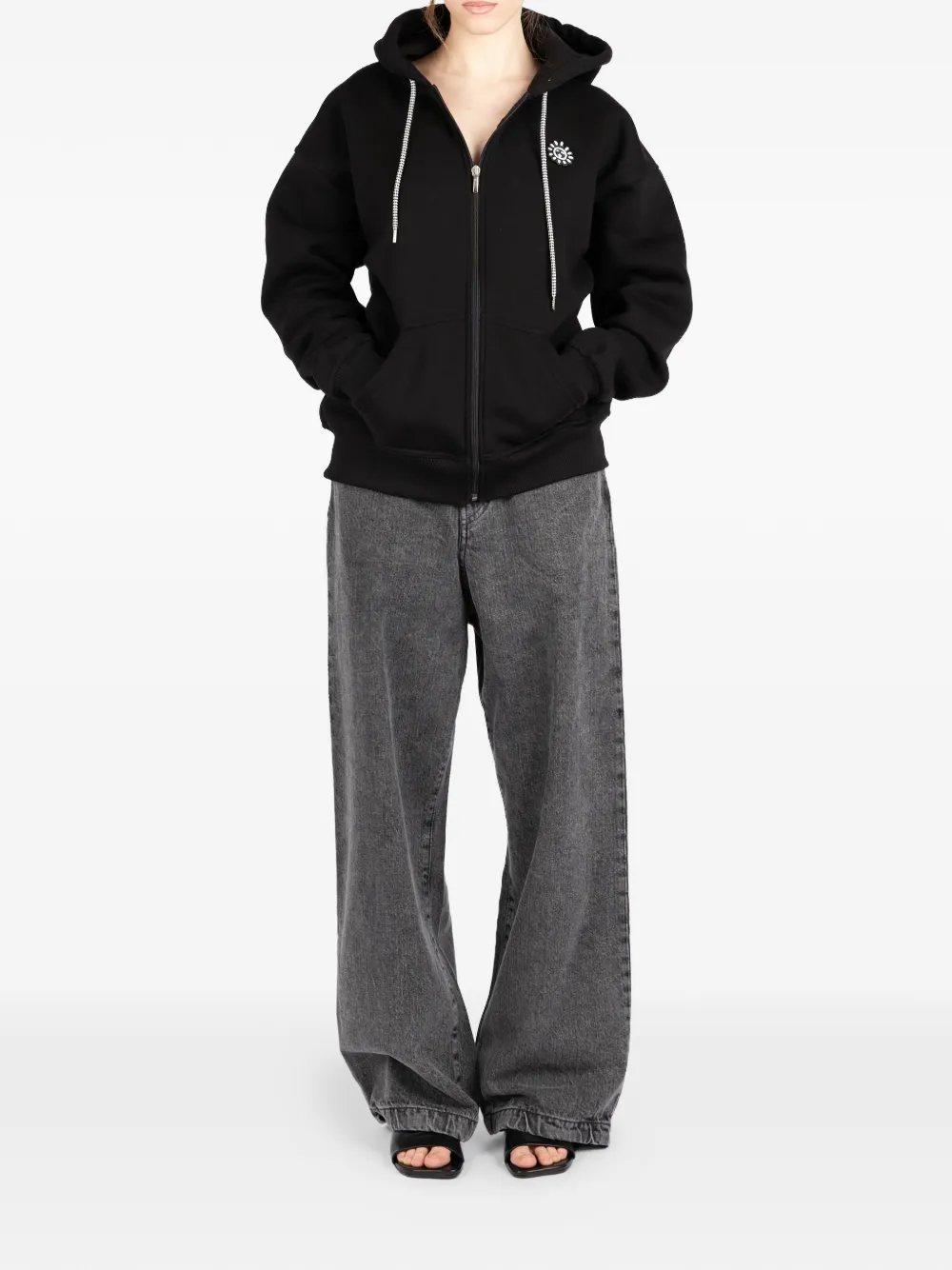 Société Anonyme Hoodie met rits Zwart